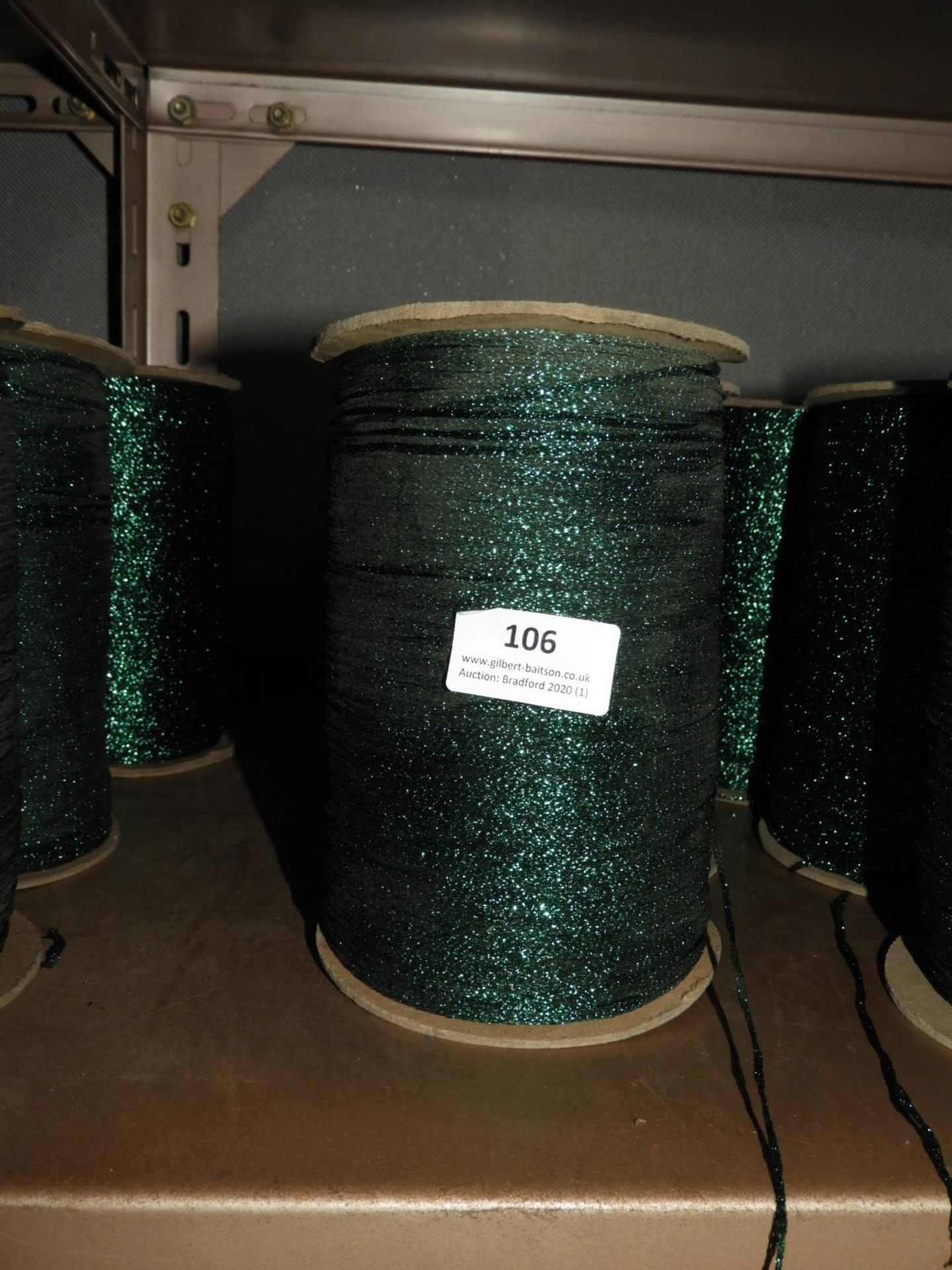 *Three Rolls of Emerald Green Metallic Thread