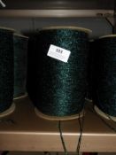 *Three Rolls of Emerald Green Metallic Thread