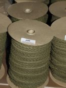 *Three Rolls of Olive Green Lace Edging