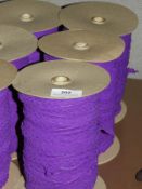 *Three Rolls of Purple Elasticated Braid Edging