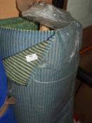 *75m Roll of Blue/Green Upholstery Cloth