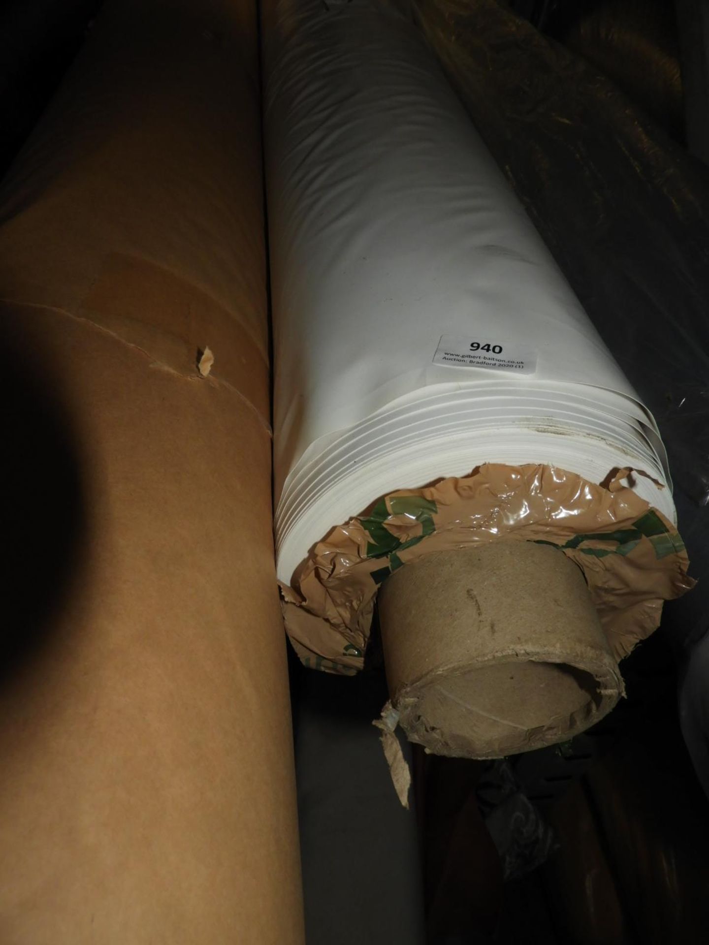 *~50m Roll of White Plastic Sheeting