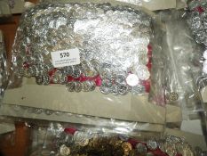 *Three Packs of Faux Silver Coin Edging