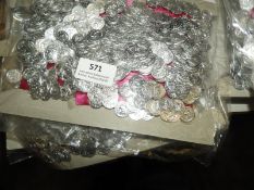 *Three Packs of Faux Silver Coin Edging