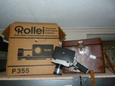 Rollei Projector and a Argus M-4 Cine Camera