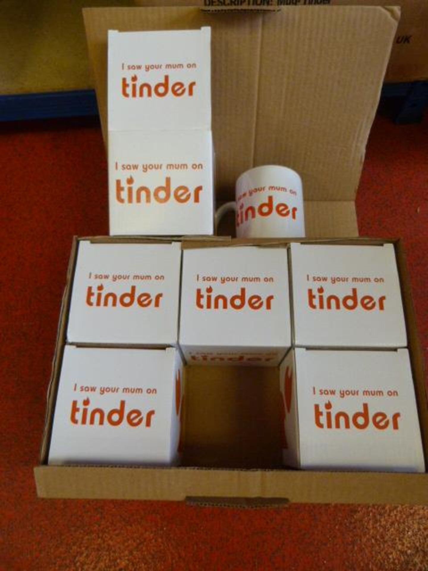 *Box of Six "Tinder" Mugs