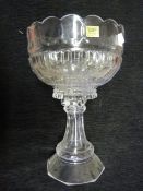 Large Sudety Glass Centrepiece Bowl