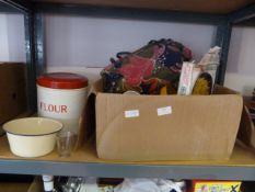 Box Containing Pottery, Microwave, Chip Cooker, Fl