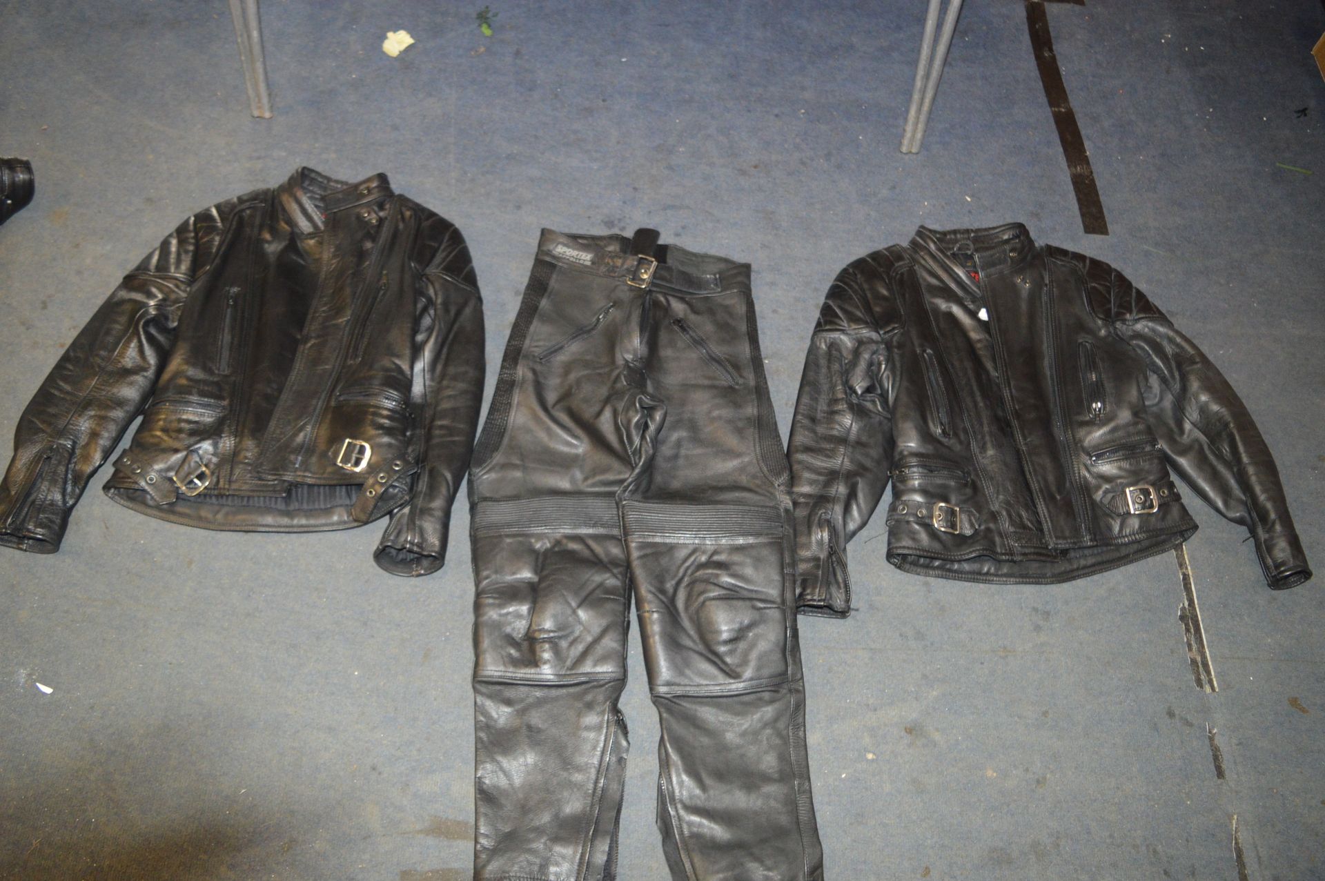 Two Ladies Black Leather Motorcycle Jackets bt Spo