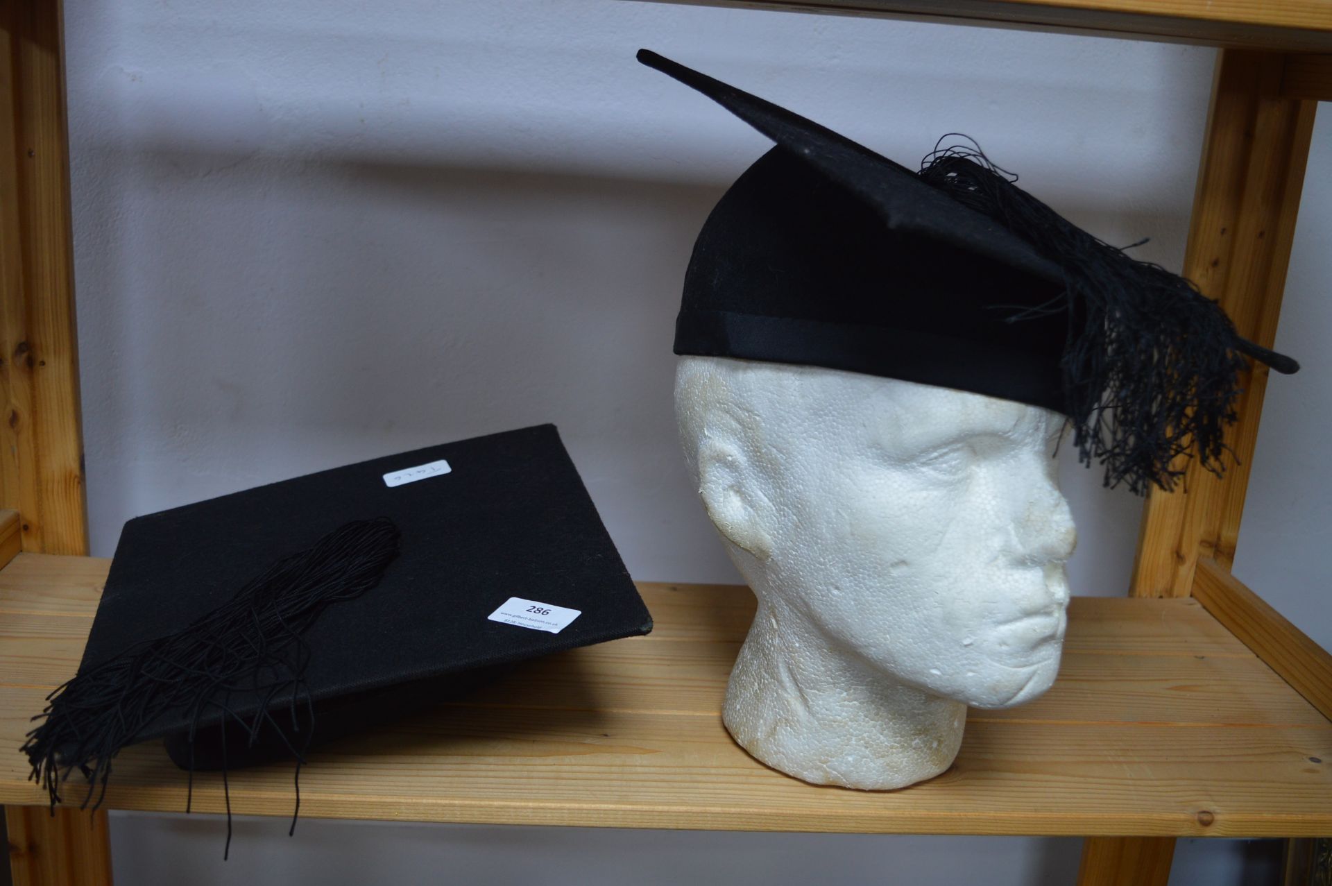 Two College Mortarboards