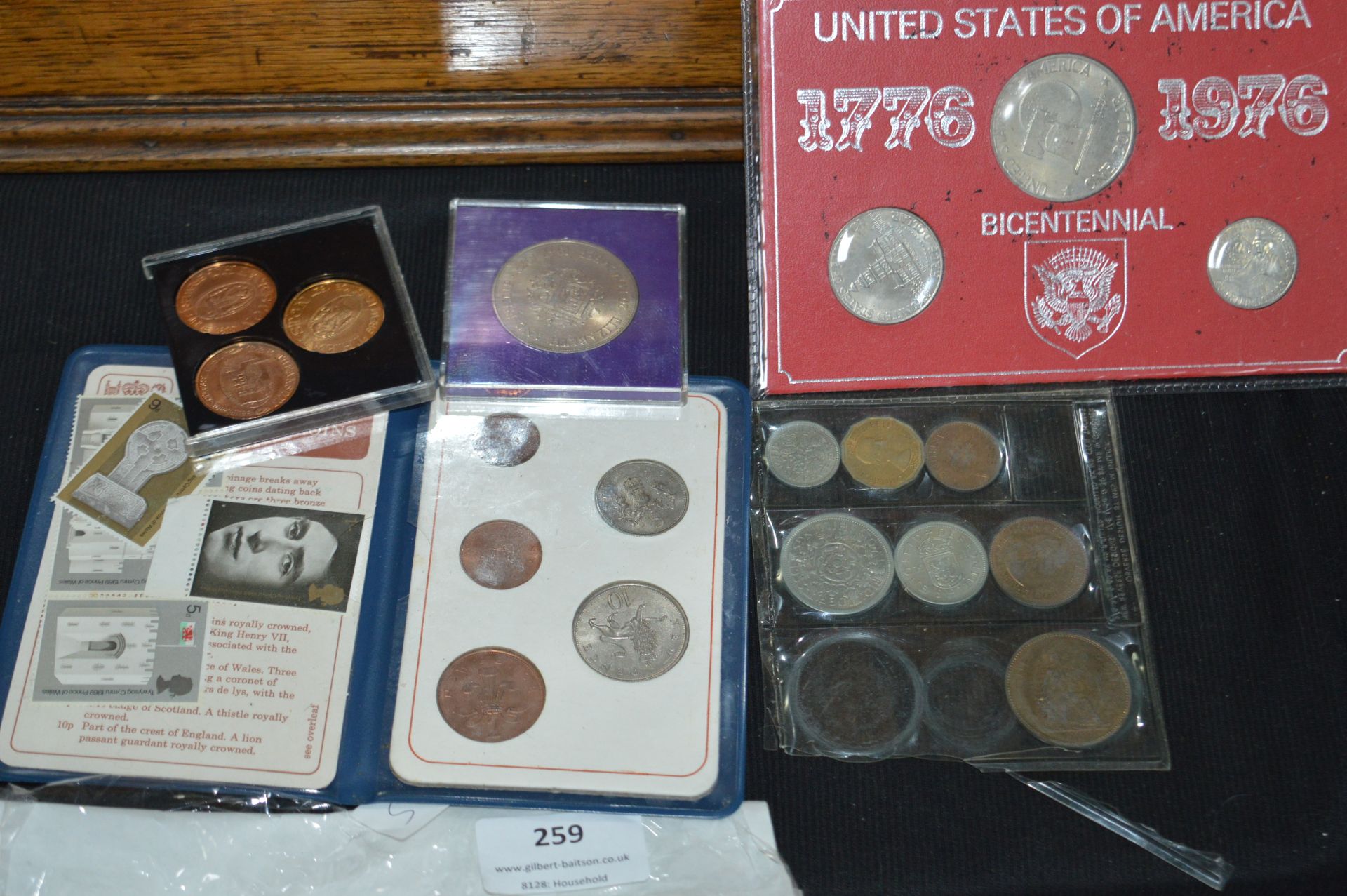 Assorted Coinage Including USA Bicentennial 1976 S