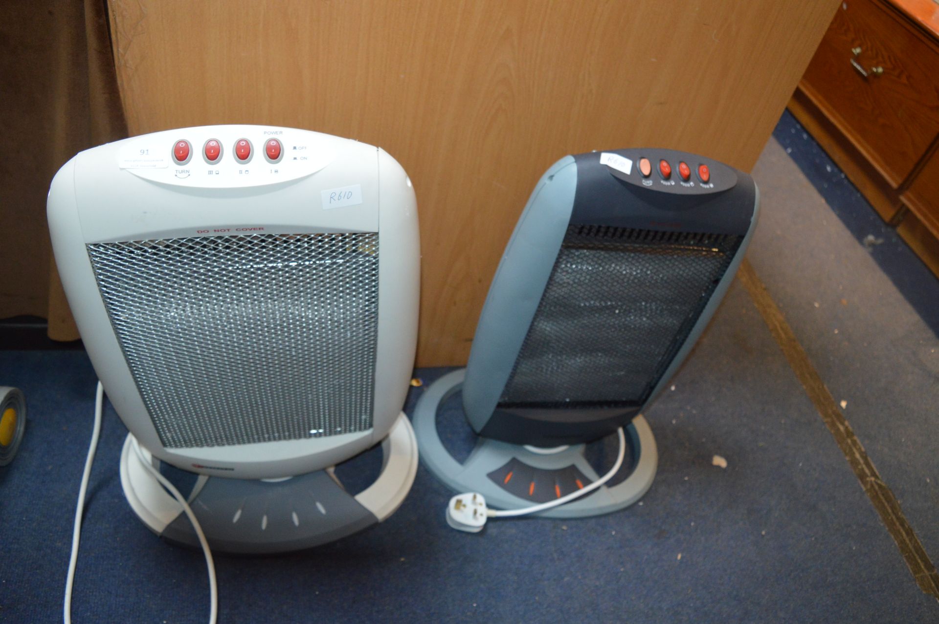 Two Oscillating Electric Heaters