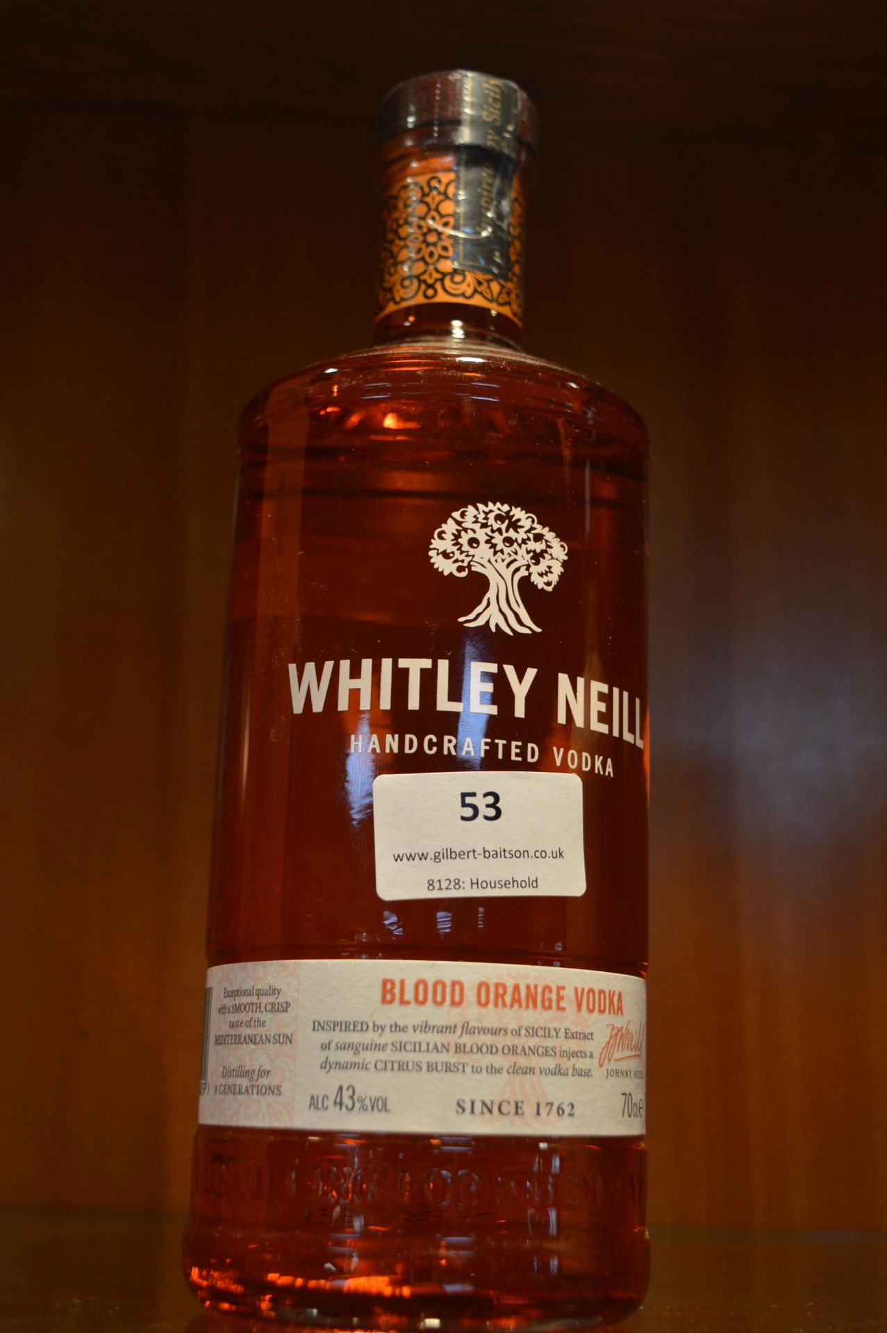 Whitley Neill Blood Orange Vodka 70cl