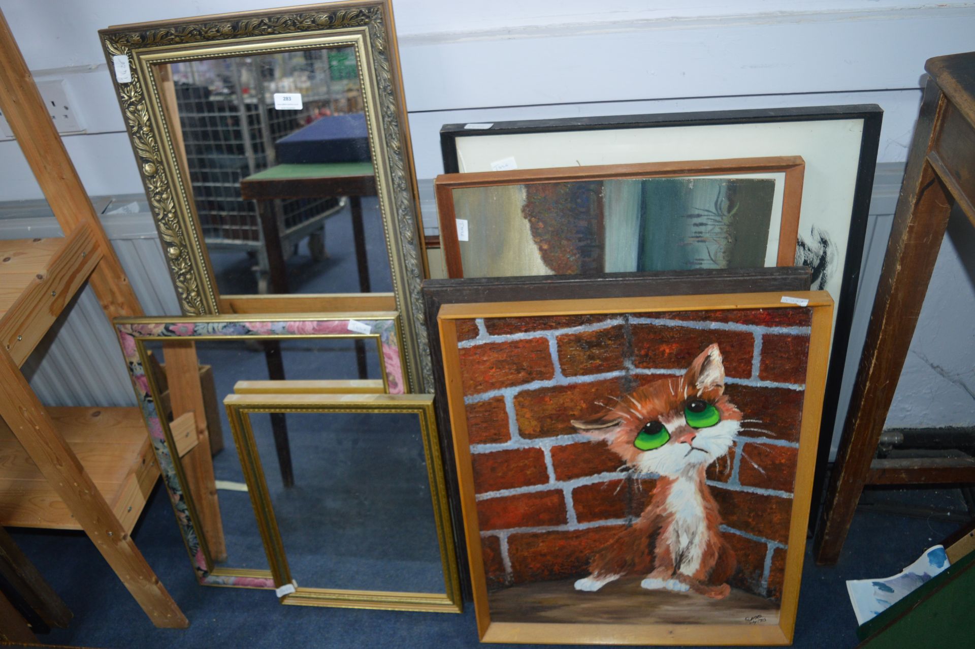 Assorted Framed Pictures and Mirrors