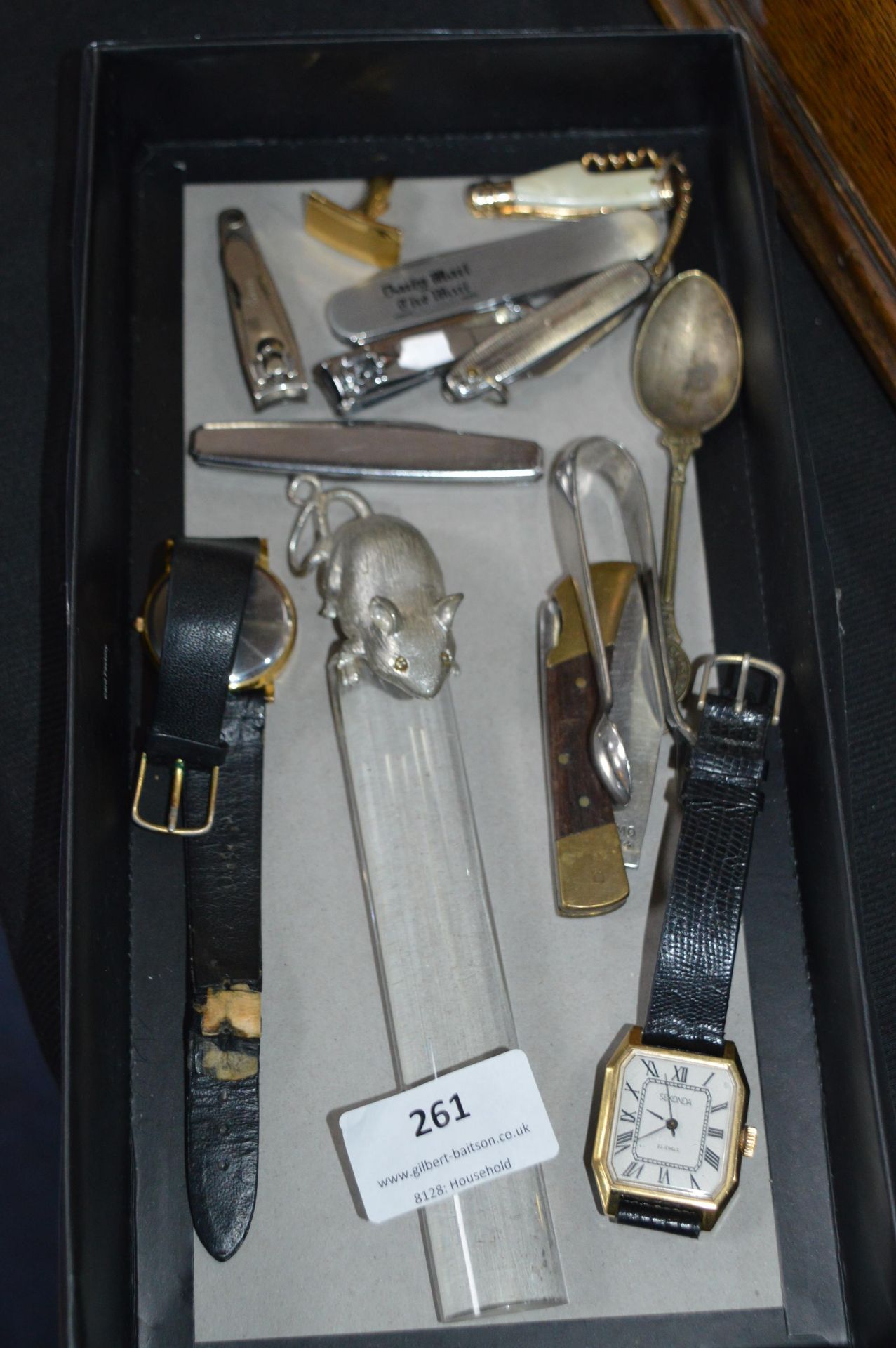 Wristwatches, Paperweights, Pen Knives, etc.