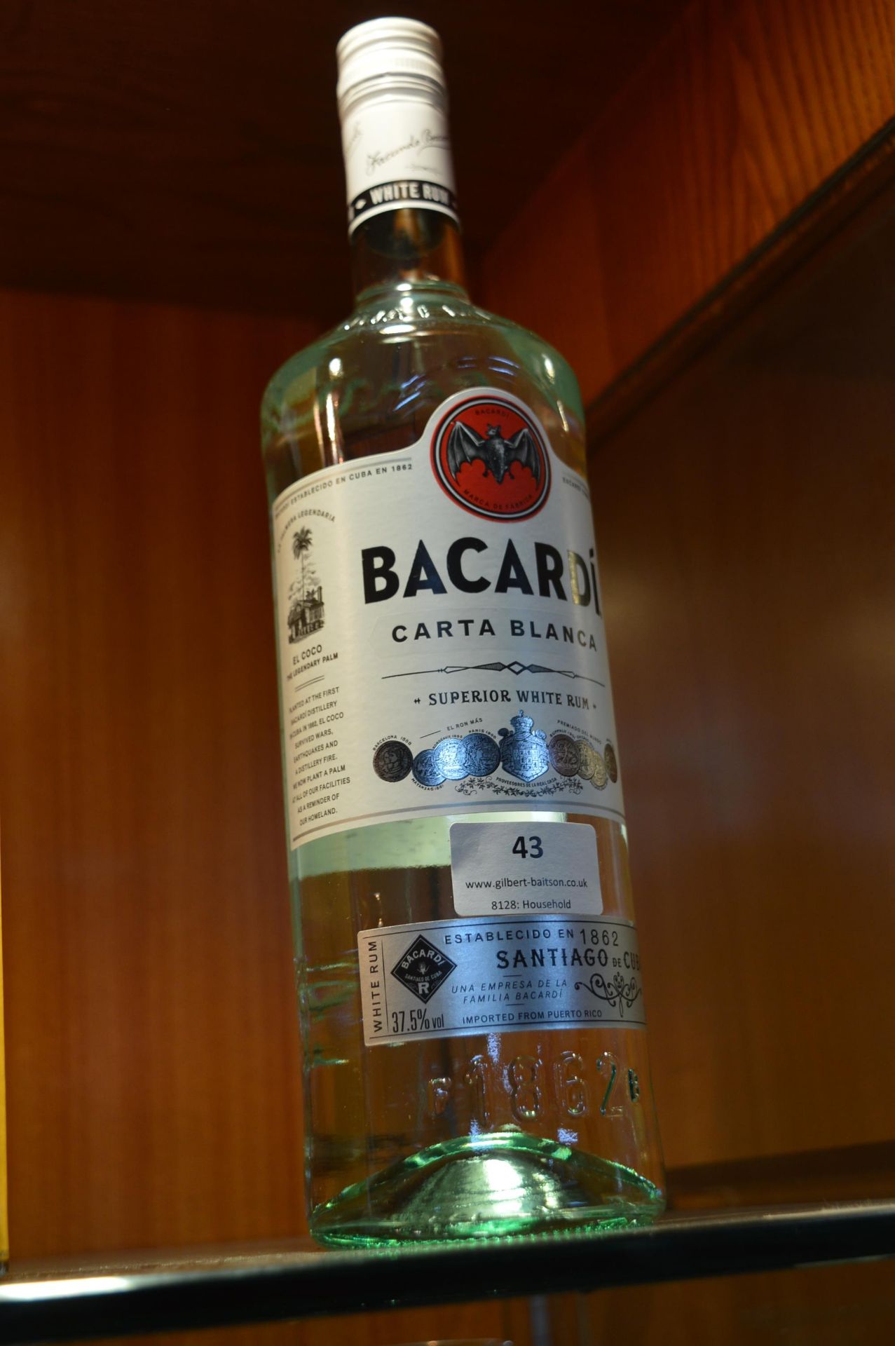 Bacardi White Rum 1L