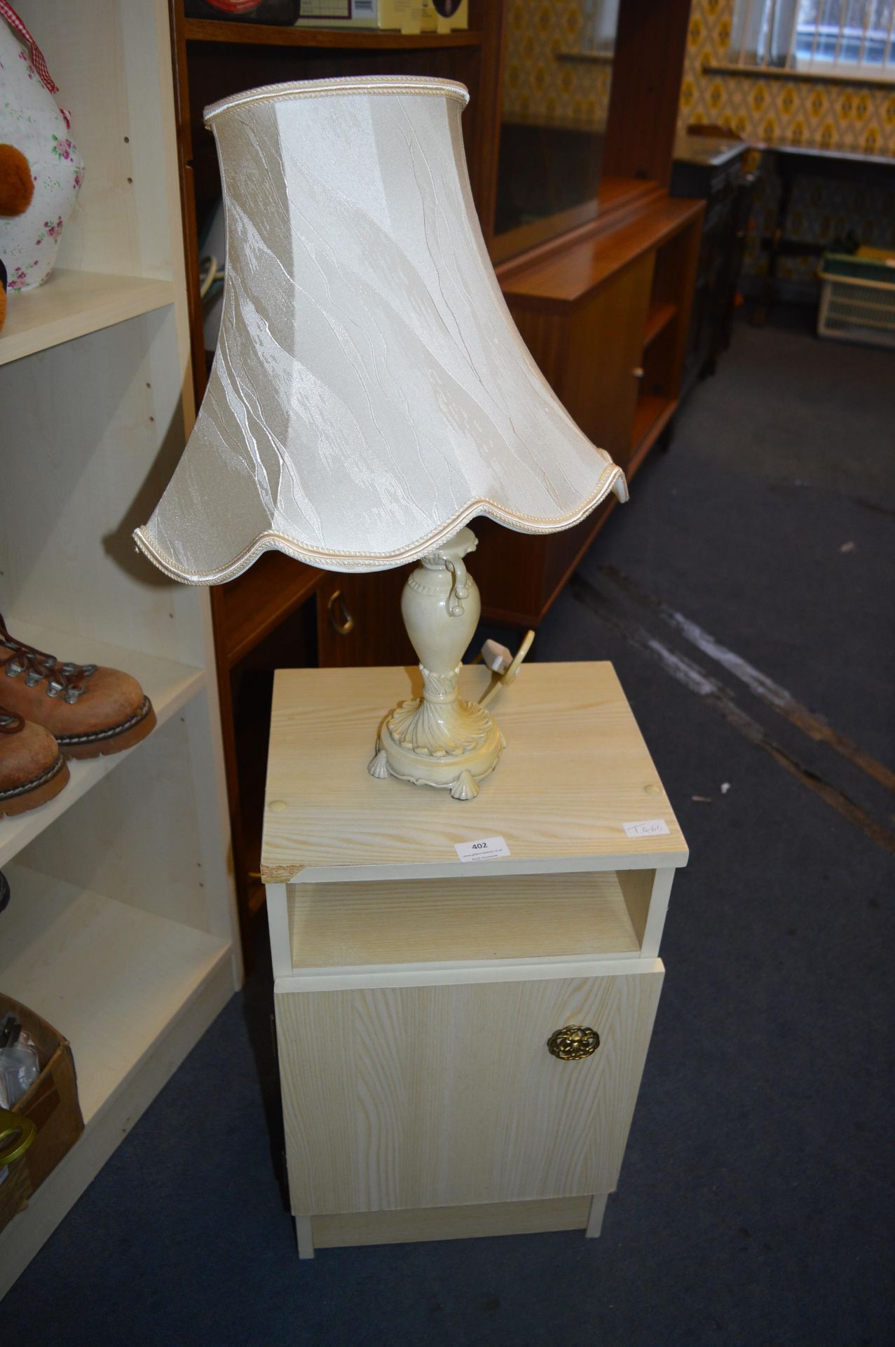 Bedside Cabinet and a Lamp