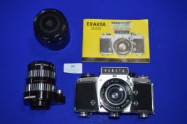 Exakta VX1000 Camera and Lenses