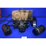 Olympus OM2M Camera Body Kit with Olympus Lenses