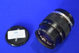 Olympus OM 85mm f2 Lens
