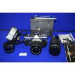 Olympus OM2 Camera Kit with Olympus Lenses