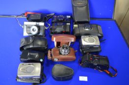 Box of Miscellaneous Cameras