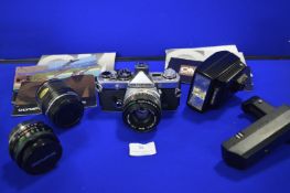 Olympus OM2N Camera Kit with Olympus Lenses