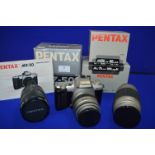 Pentax MX50 camera KIt with Pentax Lenses