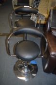 *Black Gaslift Barstool 2pk