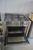 Smeg Stainless Steel Dual Fuel Six Burner Range Oven