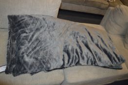 *KS Queen Size Plush Blanket (Grey)