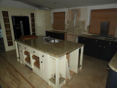 *Milton Ivory Framed Solid Oak Kitchen Display