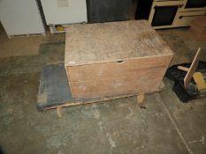 *Wooden Toolbox and Four Wheel Trolley