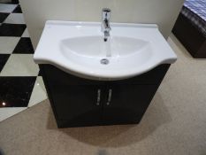 *White Wash Hand Basin in Cabinet