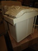 *Cream Integral Waste Bin