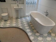 *Sottini Bathroom Suite; Basin & Tap, WC, Bath and Mixer Unit