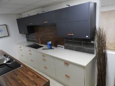 *Glacia Display Kitchen in Graphite & Muscle Super Matt