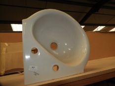 *Ideal Standard Corner Wash Hand Basin with Two Ta