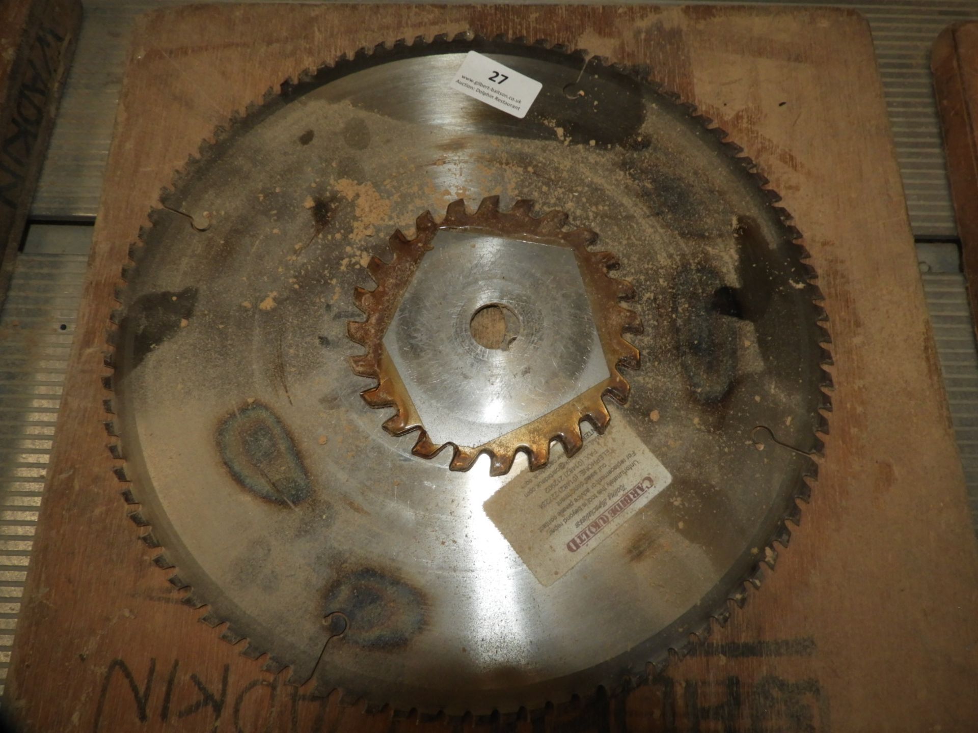 *Pair of TCT Saw Blades (to suit lot 3)