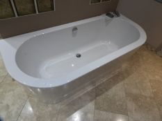 *Sottini Contemporary Style Doublended Centre Fill Bath with Pop Up Waste