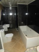 *Sottini Santorini Bathroom Suite: Basin, WC, Bath and Shower