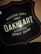 *Bacardi Oakheart Advertising Sign