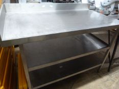 *Stainless Steel Preparation Table with Shelves 12