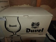 *Box of 12 Duvel Branded Glasses