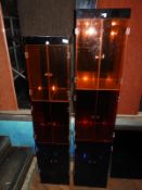 *Two Coloured Perspex Display Stands