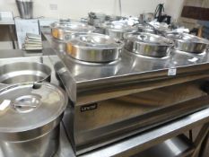 Lincat Six Pot Bain Marie with Two Spare Pots