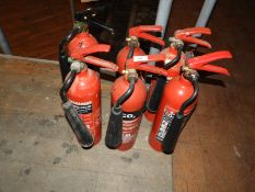 *Six CO2 Fire Extinguishers