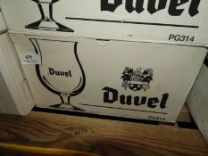 *Box of 12 Duvel Branded Glasses