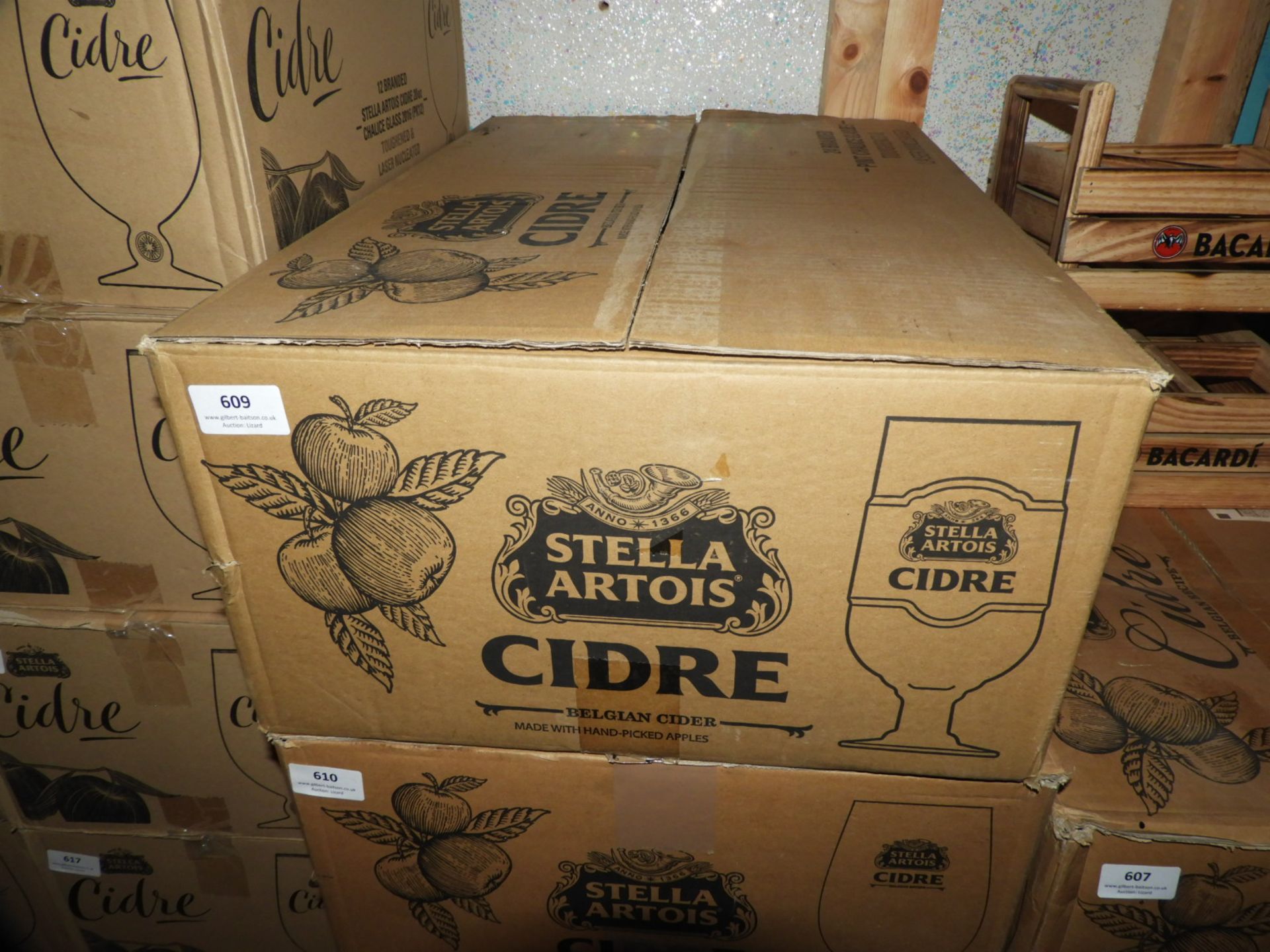 *Box of 24 Branded Stella Artois Cidre Glasses