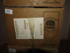 *Box of 12 Branded Stella Artois Cidre Glasses